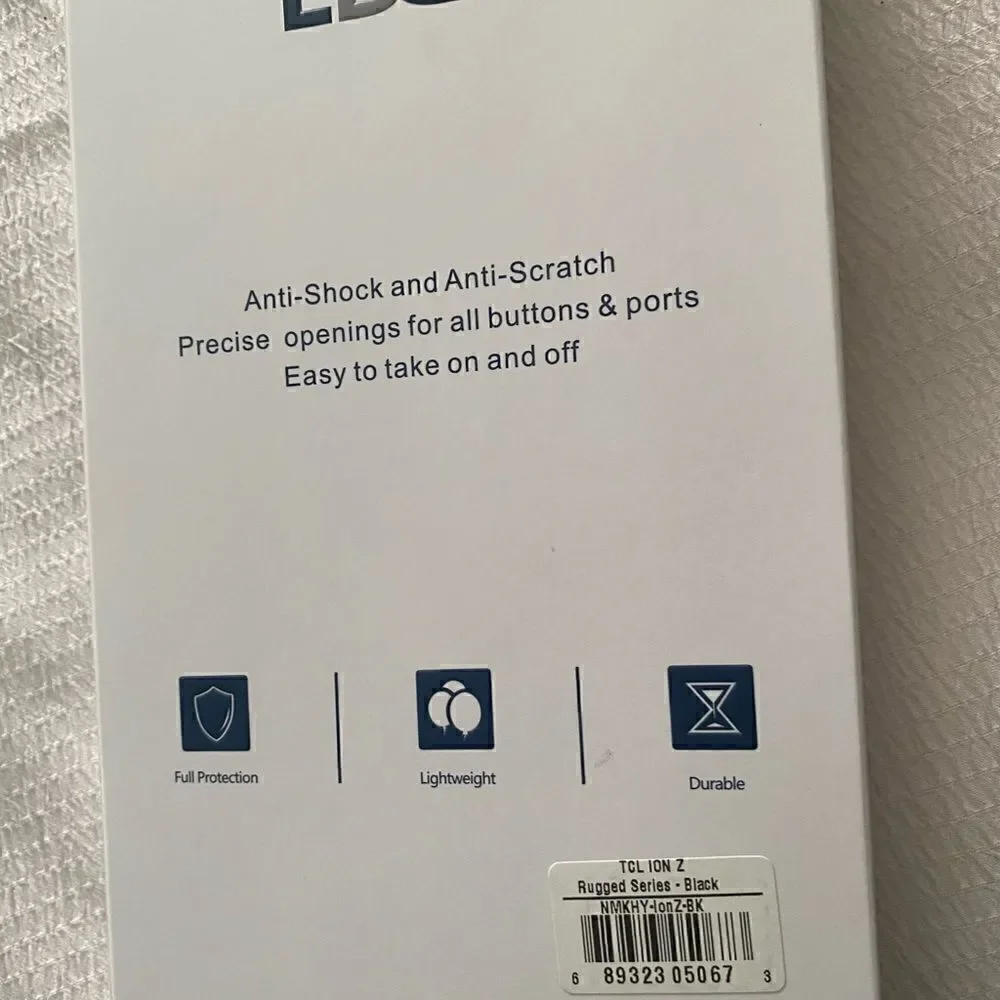 EDGE TCL ION Z Phone Case NEW! Black